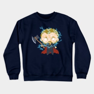 Chibi Thor God of Thunder Crewneck Sweatshirt